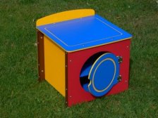 Children's Play Washing Machine - Single Kitchen Unit - Multicoloured Recycled Plastic